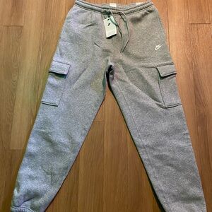Nike Heather Gray Cargo Joggers
